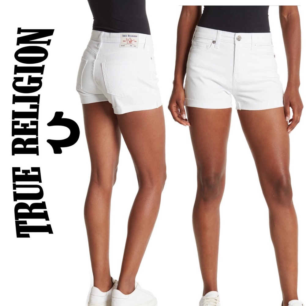 NWT - TRUE RELIGION High Rise Jennie Shorts Size 30 left